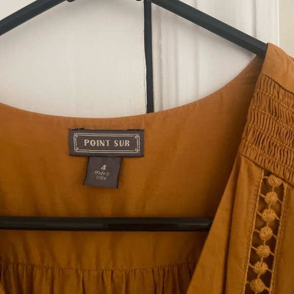 J Crew midi length burnt orange dress - Picture 2 of 2